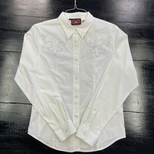 vintage 80s western cowboy button up. five star brand